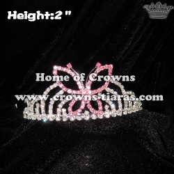 2inch Pink Butterfly Crowns And Tiaras