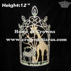 12in Height Wholesale Jungle Animal Pageant Crowns