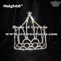 6inch All Clear Crystal Wholesale Crowns