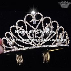 Crystal Rhinestone Birthday Crown---Letter of 15 Can be Changed