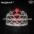 Red Rhinestones Heart Shaped Valentines Pageant Crowns