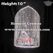 10in Height Crystal Zebra Jungle Pageant Crowns