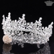 Unique Alloy Round Wedding Tiaras With Pearls