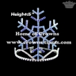 Wholesale 5inch Height Snowflake Crowns--Blue color