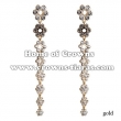 Crysal Flower Shaped Party Earrings