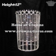 12inch Big Tall Clear Pageant Queen Crowns