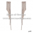 Long Rhinestone Fashion Wedding Earrings