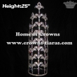 25in Height Fleur De lis Shape Big Pageant Crowns