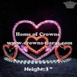 Heart Shaped Crystal Love Crowns