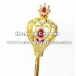 Rhinestone Pageant Scepter With Red Diamonds