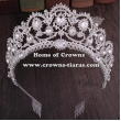 Crystal Colored Diamond Pageant Crowns With Combs