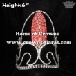 Corn Shaped Crystal Pageant Crowns which In 6inch Height