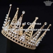 Full Round Bridal Crown With Pearls