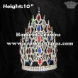 10inch Height White Red Blue Crystal Pageant Crowns