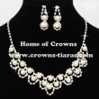 Rhinestone Bridal Pearl Necklace Sets