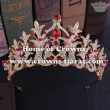 Wholesale Alloy Tiaras With Pink Handmade Crystal Around
