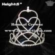 Pageant Crowns and Tiaras In Double Heart Shaped
