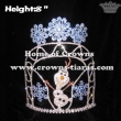 Wholesale Custom Crystal Frozen Olaf Pageant Crowns With Snowflak