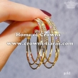 Fashion Rhinestone Earrings In Round Shaped