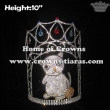 10in Height Crystal Cat Custom Pageant Crowns