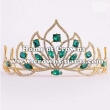 Stock Bridal Wedding Tiaras With Green Diamonds