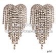 Large big Rhinestone Wedding Earrings