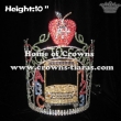 Back To School Crystal Pageant Crowns With Apple Shaped