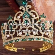 Alloy Crystal Green Diamond Pageant Queen Crowns