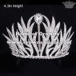 Spike Crystal Wedding Tiaras With Rhinestones