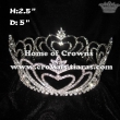 Big Heart Shaped Round Pageant Crowns