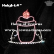 4inch Cupcake Crystal Crowns With Combs