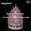 10inch Height White Red Blue Crystal Pageant Crowns