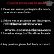 Crystal Rhinestone Custom Pageant Crowns