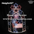 Wholesale Custom Firework Pageant Crowns With Stars