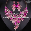 Alloy Crystal Wedding Necklace Set Jewelry Set