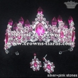 Alloy Crystal Wedding Jewelry Set With Crowns And Earrings