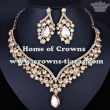 Crystal Pink Diamond Queen Necklace Sets