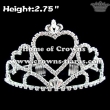 Crystal Heart Shaped Pageant Crowns