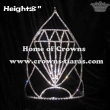 8in Height Rhinestones Diamond Shaped Pageant Crowns