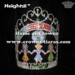 8in Height Crystal One Globle Pageant Crowns