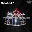 Red White Blue Star Shaped 4th Of July Pageant Crowns