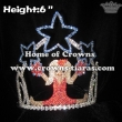 6in Height Crystal Cheer Leader Beauty Pageant Crowns