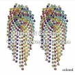Crysal Rhinestone Mulit-Color Party Earrings