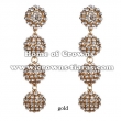 Fashion Crystal Round Ball Party Earrings