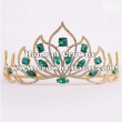 Wedding Crystal Tiaras With Green Diamond