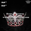 Wholesale Full Round Crystal King Crown With Red Diamonds