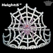 Wholesale Rhinestone Halloween Crowns with Purple Spider