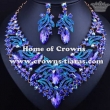Luxury Crystal Party Necklace Set Jewelry