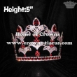5inch Red Crystal Fleur De Lis Pageant Crowns