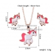 Wholesale Baby Pendant With Unicorn Earrings Set